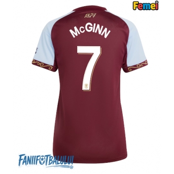 Aston Villa John McGinn #7 Tricou Fotbal Replică 2025-26 Femei Acasa